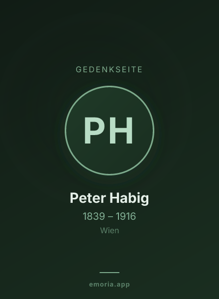 Gedenkportrait von Peter Habig