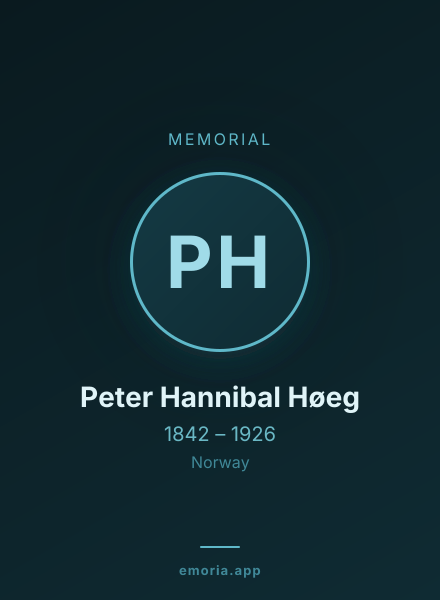 Memorial portrait of Peter Hannibal Høeg