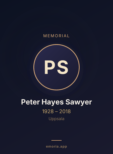Memorial portrait of Peter Hayes Sawyer