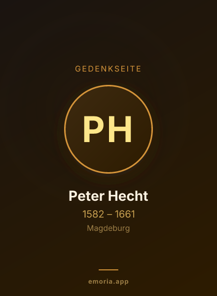 Gedenkportrait von Peter Hecht