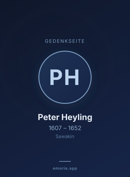Gedenkportrait von Peter Heyling