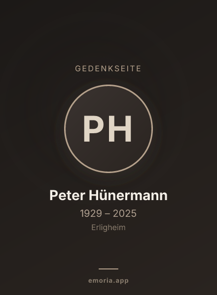 Gedenkportrait von Peter Hünermann
