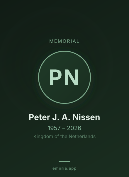 Memorial portrait of Peter J. A. Nissen