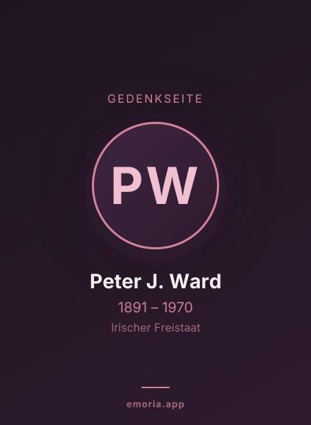 Gedenkportrait von Peter J. Ward