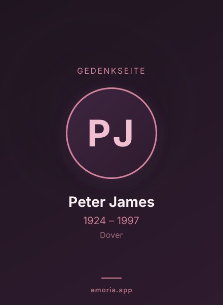 Gedenkportrait von Peter James