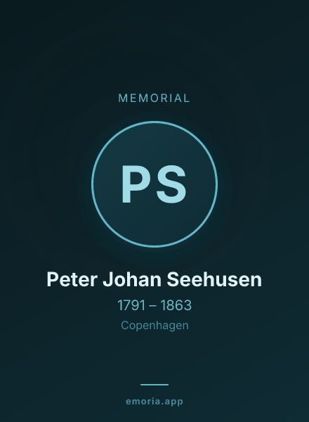 Memorial portrait of Peter Johan Seehusen