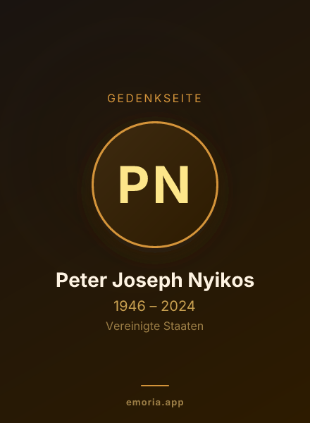 Gedenkportrait von Peter Joseph Nyikos