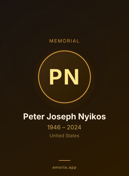 Memorial portrait of Peter Joseph Nyikos