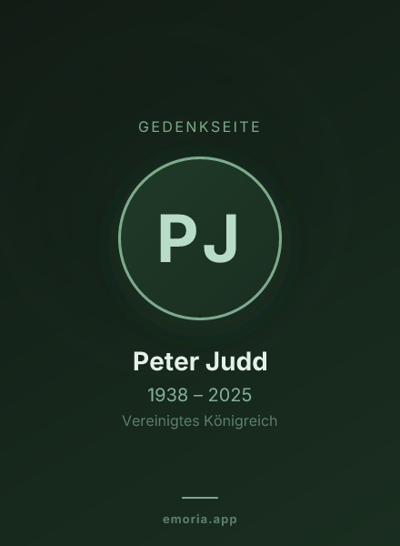 Gedenkportrait von Peter Judd