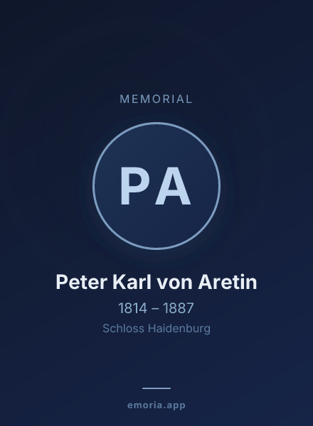 Memorial portrait of Peter Karl von Aretin