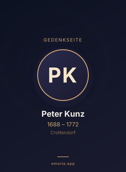 Gedenkportrait von Peter Kunz