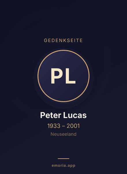 Gedenkportrait von Peter Lucas