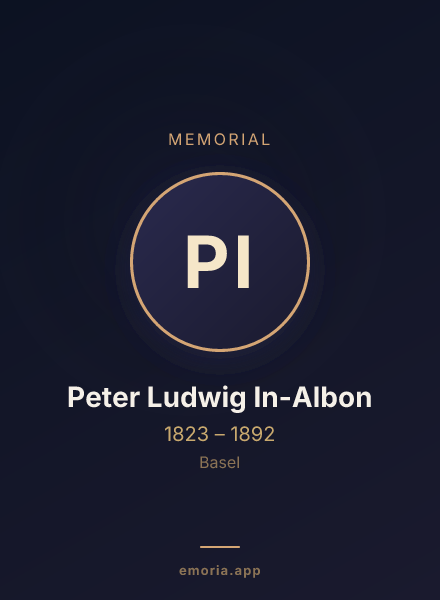 Memorial portrait of Peter Ludwig In-Albon