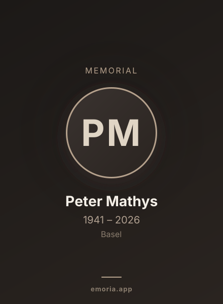 Memorial portrait of Peter Mathys