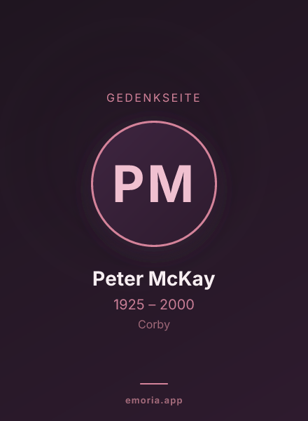 Gedenkportrait von Peter McKay