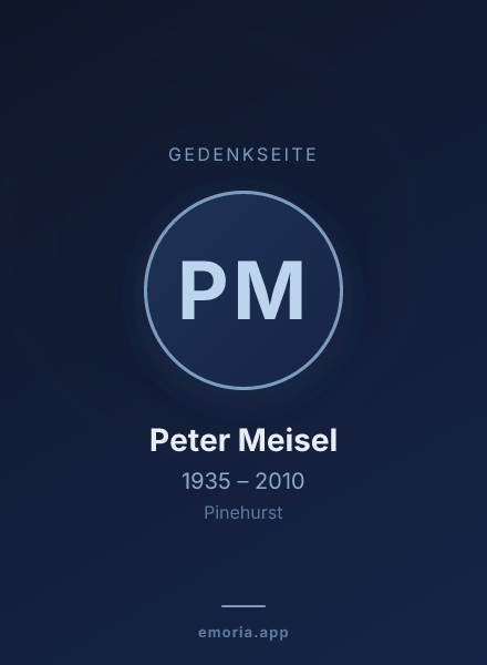 Gedenkportrait von Peter Meisel