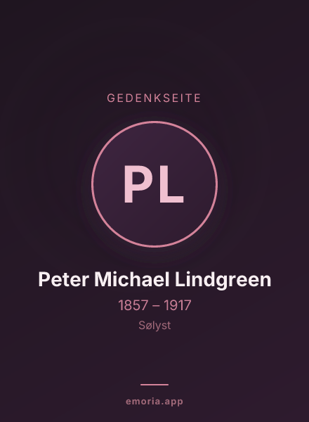 Gedenkportrait von Peter Michael Lindgreen