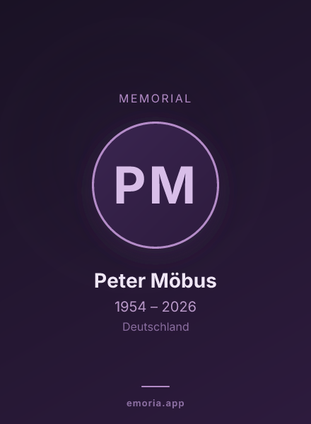 Memorial portrait of Peter Möbus