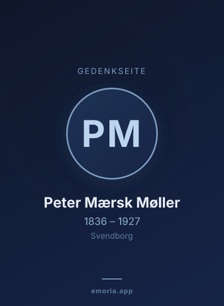 Gedenkportrait von Peter Mærsk Møller