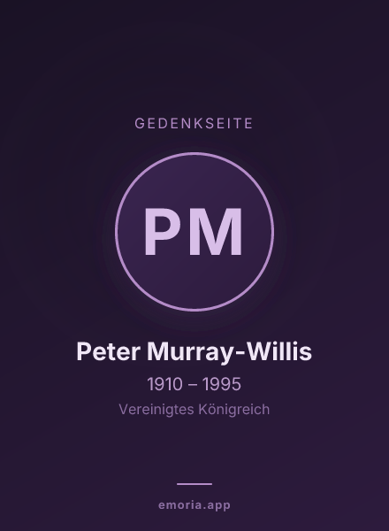 Gedenkportrait von Peter Murray-Willis