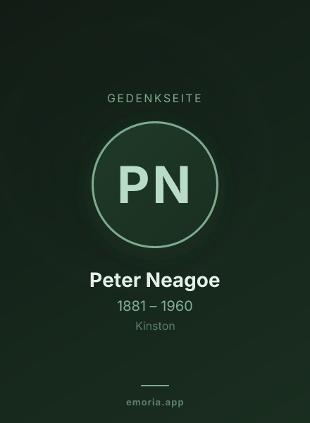 Gedenkportrait von Peter Neagoe
