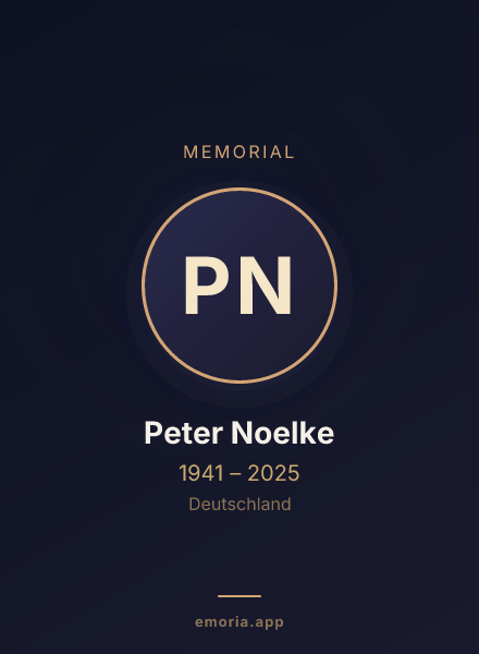 Memorial portrait of Peter Noelke