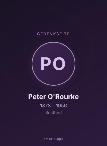 Gedenkportrait von Peter O'Rourke