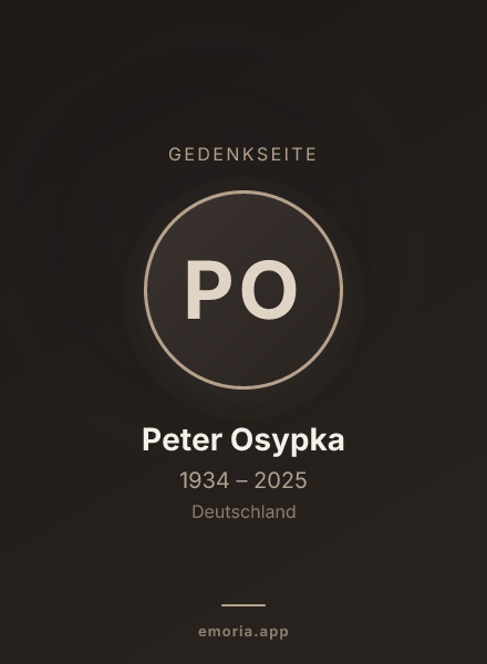 Gedenkportrait von Peter Osypka