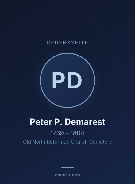 Gedenkportrait von Peter P. Demarest