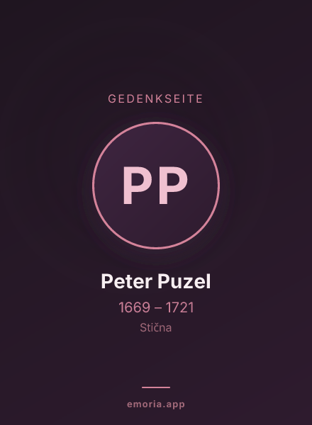 Gedenkportrait von Peter Puzel