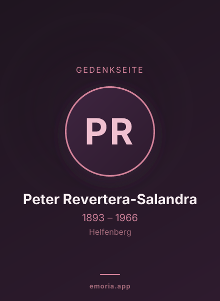 Gedenkportrait von Peter Revertera-Salandra