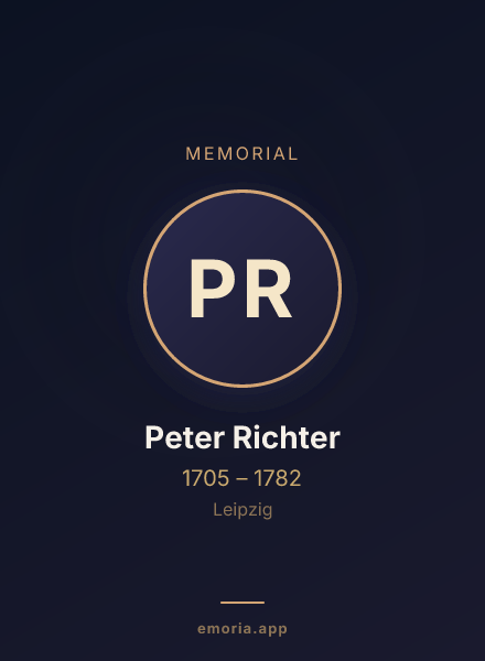 Memorial portrait of Peter Richter