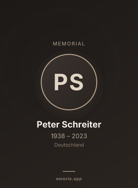Memorial portrait of Peter Schreiter