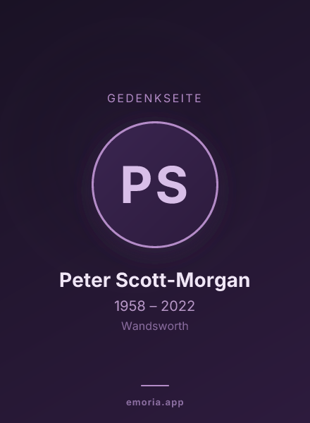 Gedenkportrait von Peter Scott-Morgan