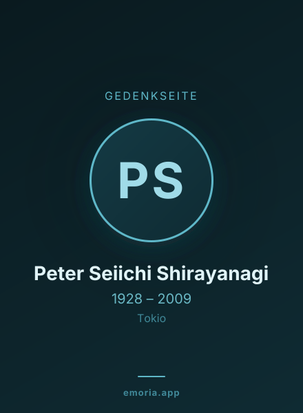 Gedenkportrait von Peter Seiichi Shirayanagi