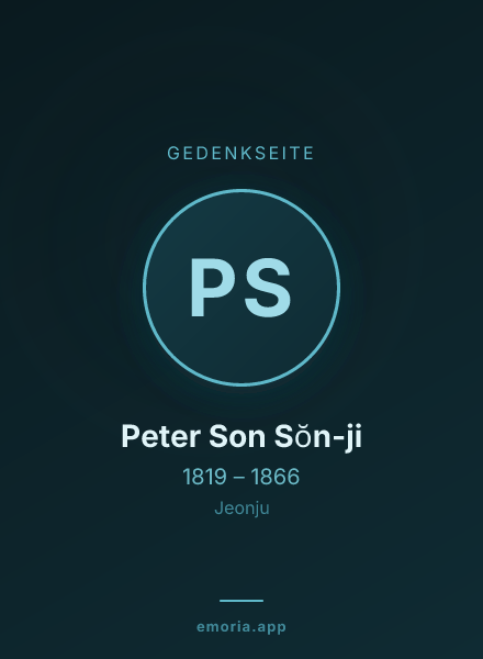 Gedenkportrait von Peter Son Sŏn-ji