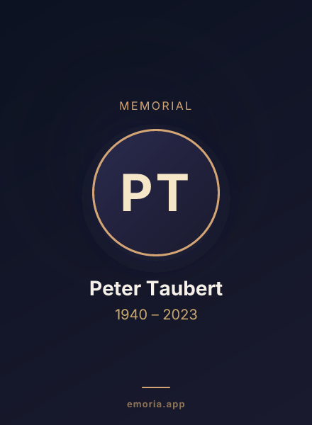Memorial portrait of Peter Taubert