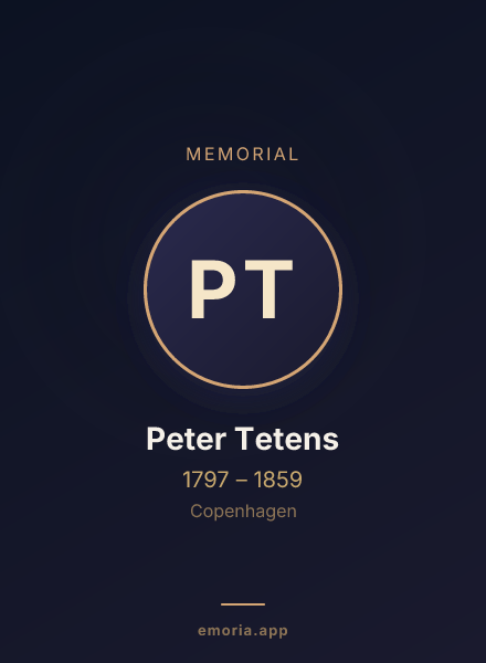 Memorial portrait of Peter Tetens