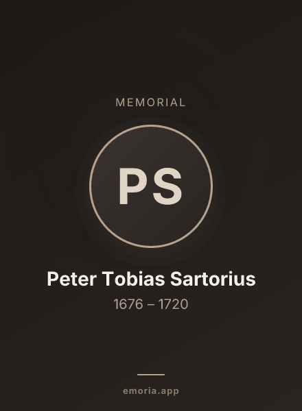 Memorial portrait of Peter Tobias Sartorius
