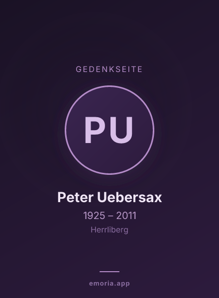 Gedenkportrait von Peter Uebersax