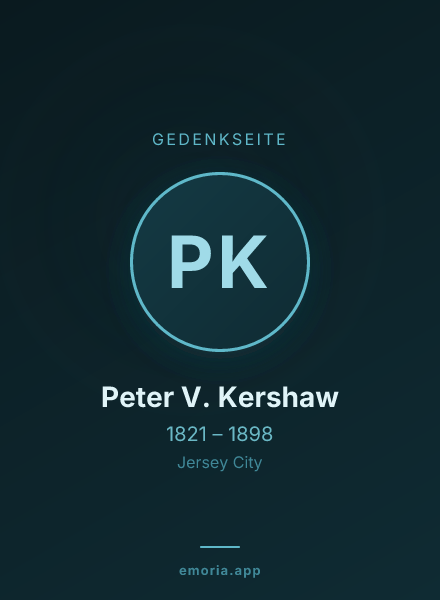 Gedenkportrait von Peter V. Kershaw