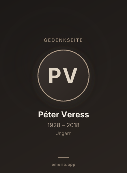 Gedenkportrait von Péter Veress