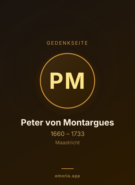 Gedenkportrait von Peter von Montargues