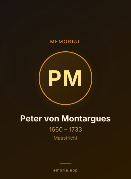 Memorial portrait of Peter von Montargues