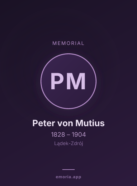 Memorial portrait of Peter von Mutius