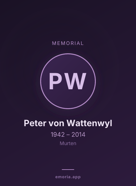 Memorial portrait of Peter von Wattenwyl