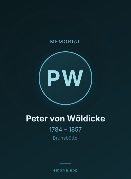 Memorial portrait of Peter von Wöldicke