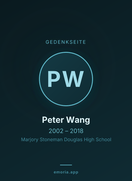 Gedenkportrait von Peter Wang