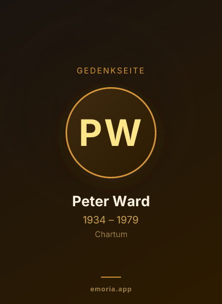 Gedenkportrait von Peter Ward