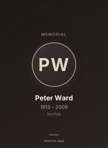 Memorial portrait of Peter Ward